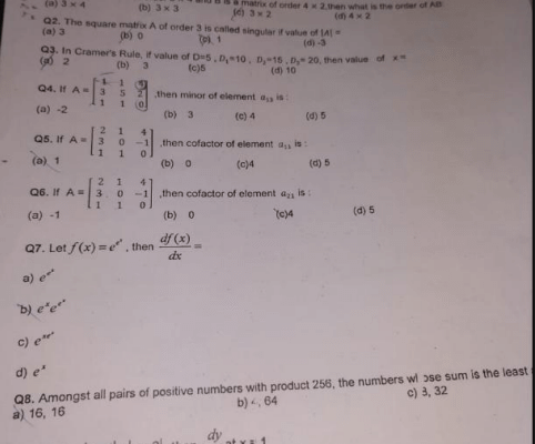 MTH 165 LPU Exam Question Papers